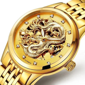 Gold Dragon Luxury Fashion Casual Watch for Men